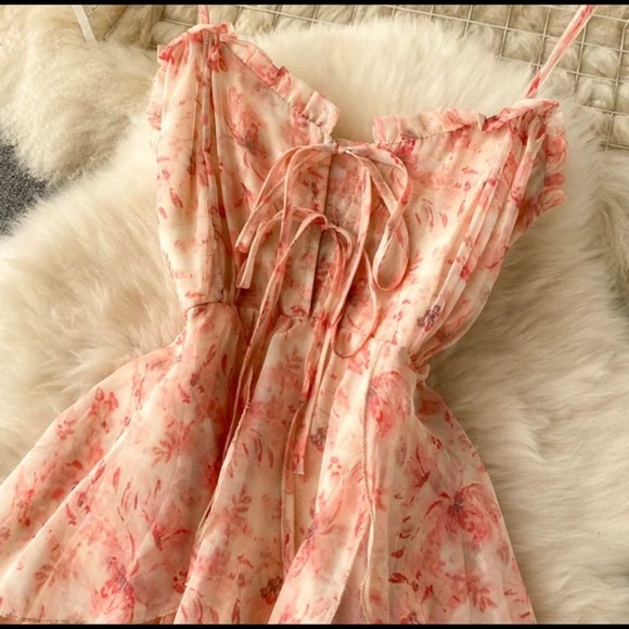 Chiffon Floral Dress - Picture 7 of 13